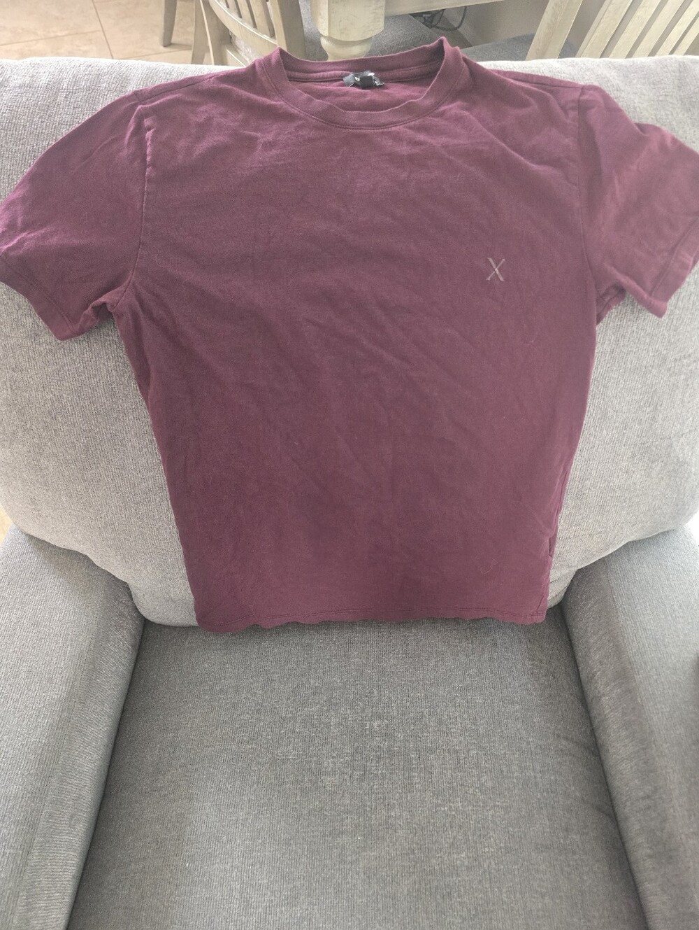 Express Short Sleeve Crew T-Shirt in Burgundy